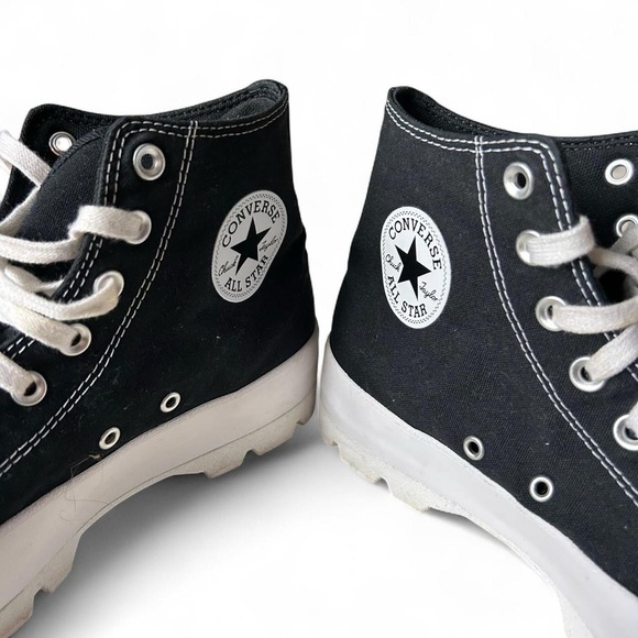 Converse Chuck Taylor All Star Hi Lugged – W 10, Black/White, Lightly Worn - Picture 6 of 9